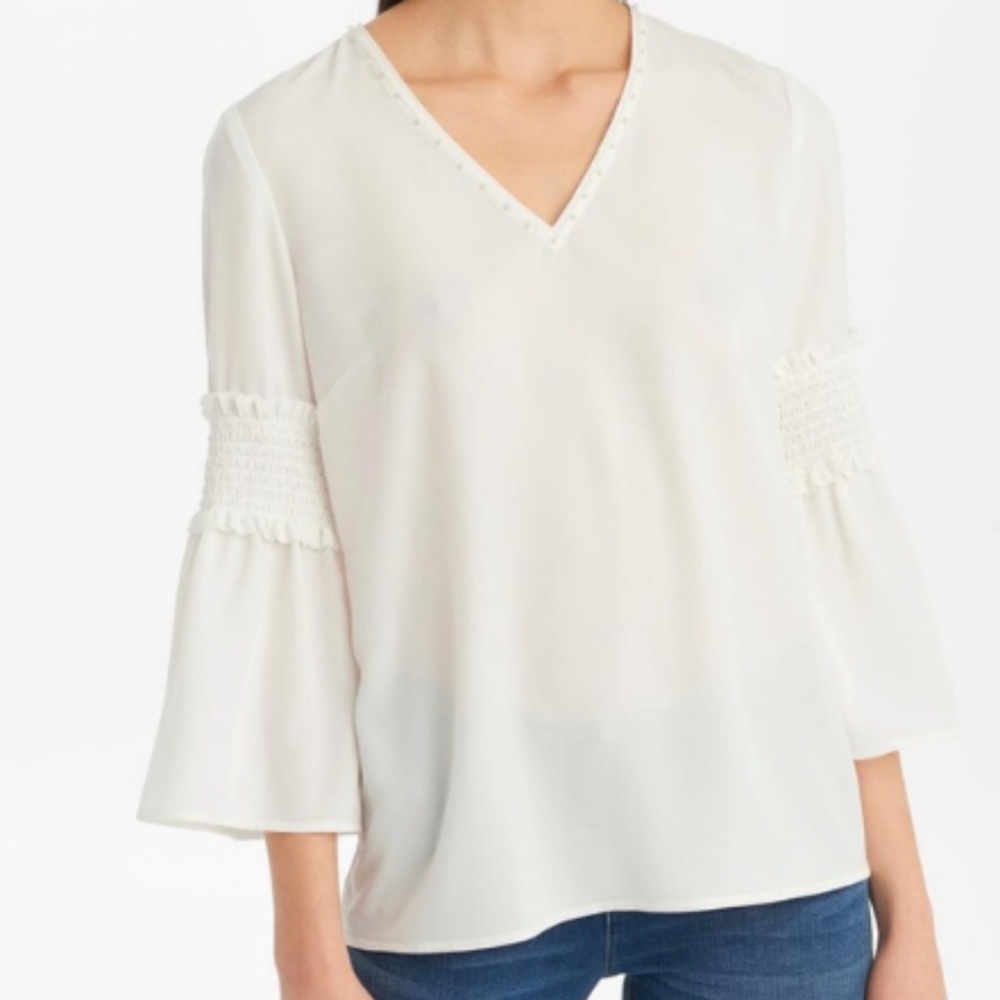 NWT Karl Lagerfeld Paris White Pearl Detail